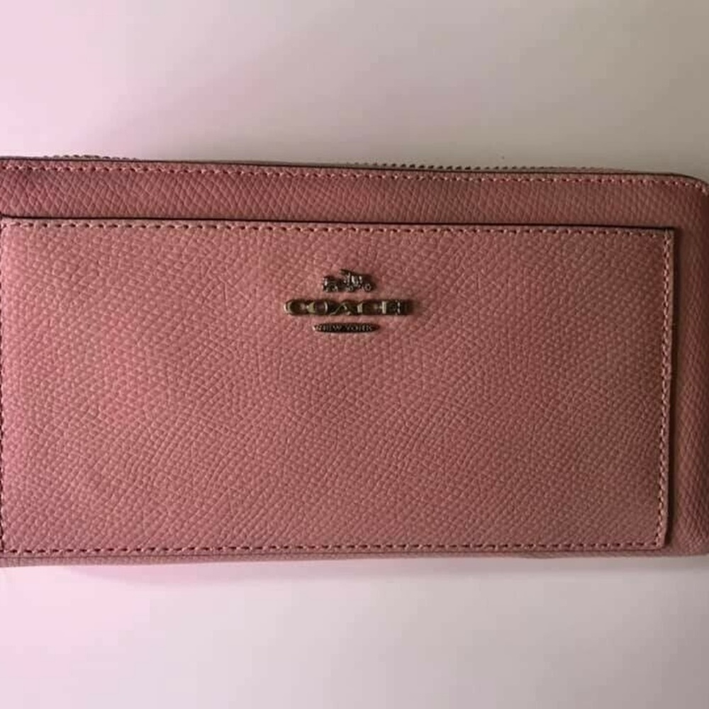 Coach Wallet Silver and Blush